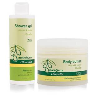 MACROVITA Olive.elia Vanilla olive oil & vanilla: body butter 200ml + shower gel 200ml