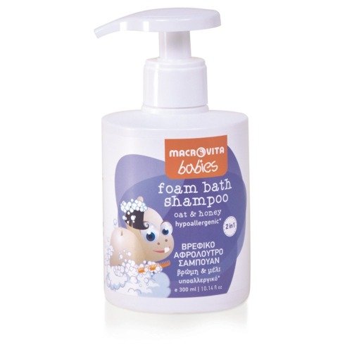 MACROVITA BABIES foam bath-shampoo 2in1 oat & honey 300ml