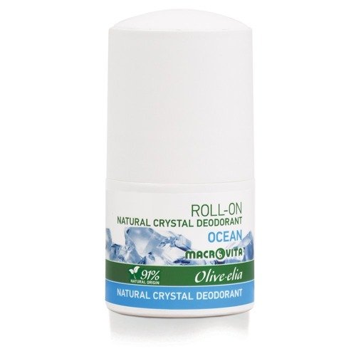 MACROVITA OLIVE-ELIA dezodorant roll-on z naturalnym kryształem OCEAN 50ml